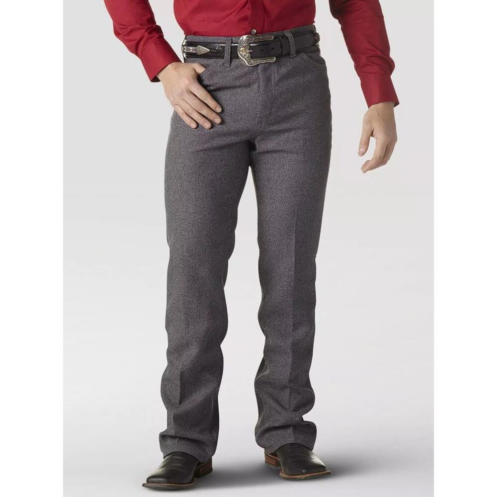 WRANGLER Men's Wrancher Dress Jean Size 40X29 In Heather Grey